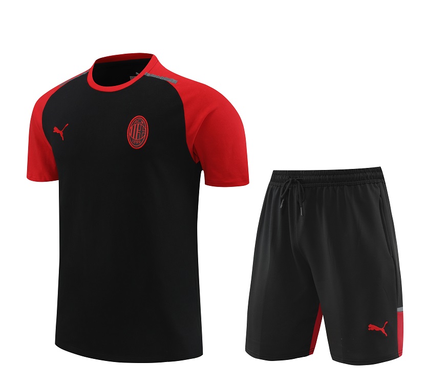 AAA Quality AC Milan 24/25 Black Training Kit Jerseys
